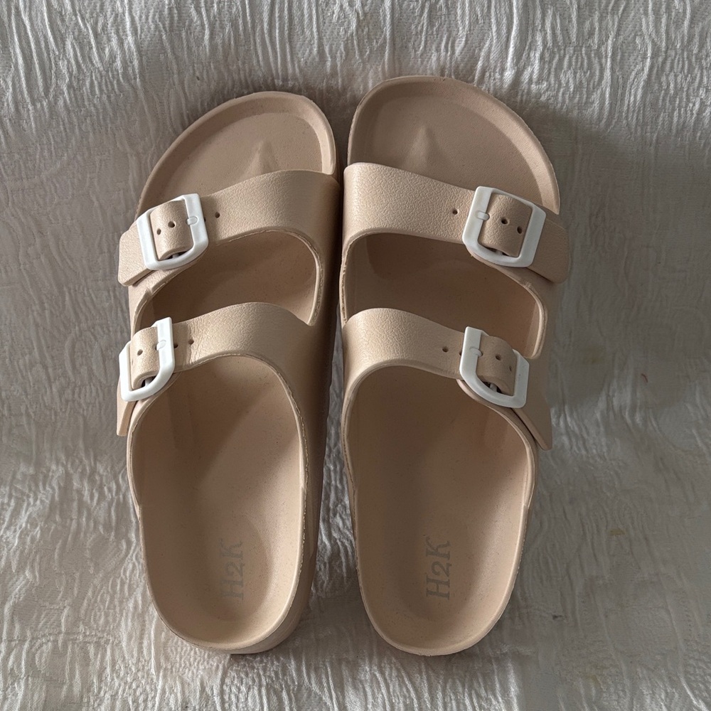 Women’s Lightweight Comfort Slides - Tan